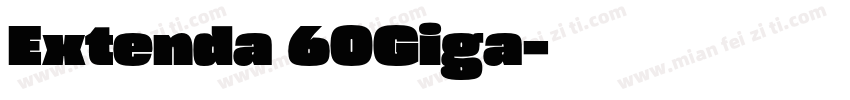 Extenda 60Giga字体转换